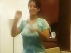 Indian Aunty Dance With Big Boobs