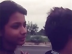 Desi kiss and boobs press on road 66652626
