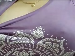 Hot Andhra girl boob press for her boyfriend