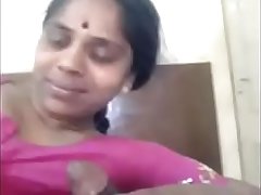 Papa hard sex with mother wearing a red sair