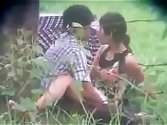 Indian teen having sex outdoor